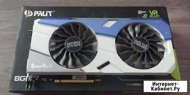 Видеокарта gtx 1070 8gb Palit GameRock Барнаул - изображение 1