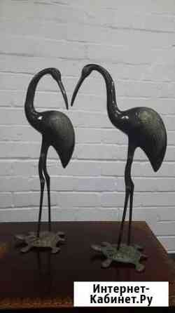 Пара журавлей статуэтки, лебеди Москва