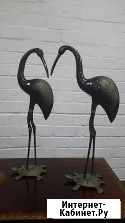 Пара журавлей статуэтки, лебеди Москва - изображение 1