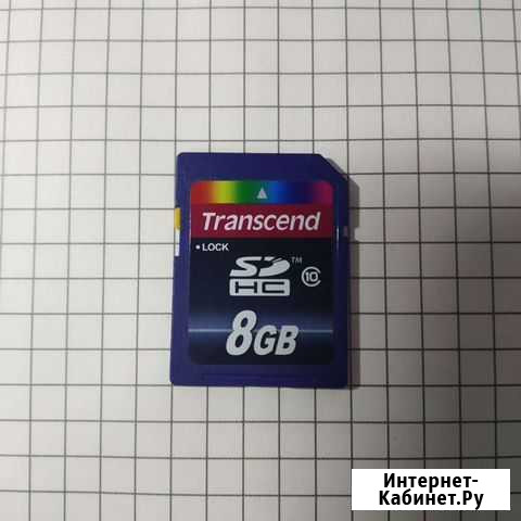 Карта памяти Transcend sdhc 8 GB Владимир - изображение 1