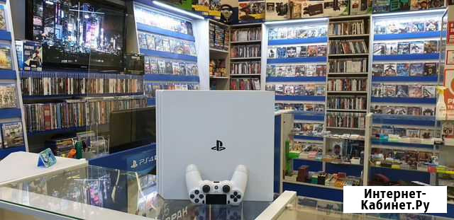Playstation 4 Pro 1TB белая бу Иваново - изображение 1