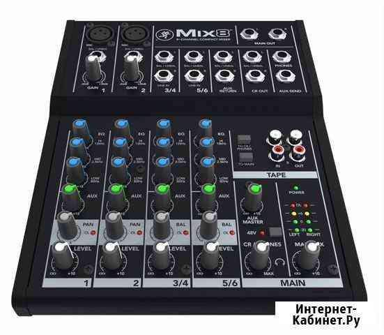 Новый микшер Mackie Mix8. Гарантия. Доставка Таганрог