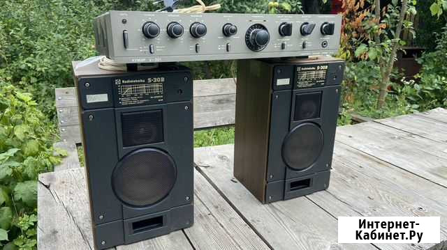 Усилитель кумир У-001 и колонки radiotehnika s-30 Раменское - изображение 1