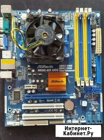 Материнская плата Asrock сокет am2/am3 +проц+охлад Северодвинск - изображение 1
