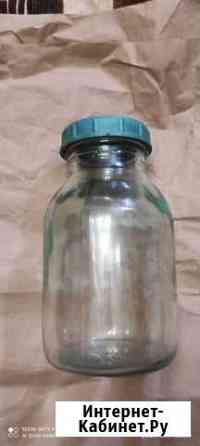 Старинная стеклянная банка СССР Калуга