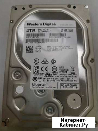 HDD WD Ultrastar 4Tb HUS726T4tala6L4 3.5 б/у Королев - изображение 1