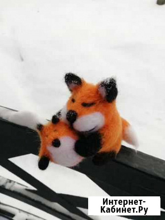 Валяная игрушка семья лисичек Кемерово - изображение 1