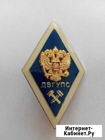 Продам нагрудный знак об окончании двгупс Хабаровск - изображение 1