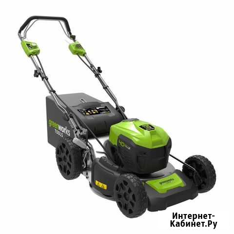 Газонокосилка аккумуляторная Greenworks 40 V + Краснодар - изображение 1