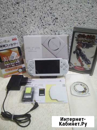 PSP 3006 White сн 1453027 прошита, 4 гб, как новая Сергиев Посад - изображение 1