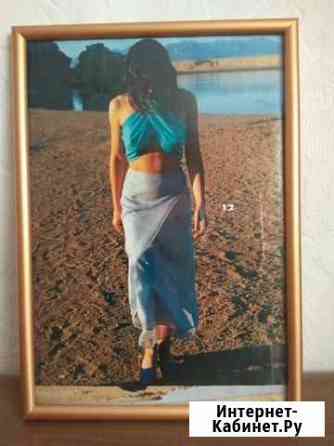 Фоторамка пластиковая 21х30см, цвет золото Красноярск