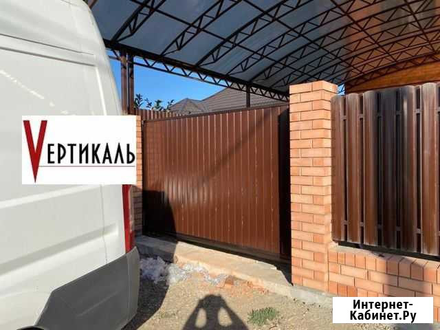 Откатные ворота во двор Краснодар - изображение 1
