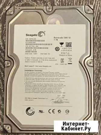 Жесткий диск Seagete1 7200.12 1тб Мурманск - изображение 1