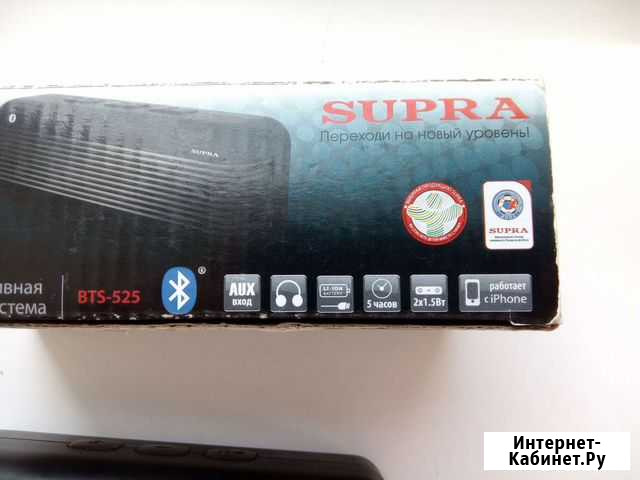 Блютуз колонка Supra bts-525 Комсомольск-на-Амуре - изображение 1
