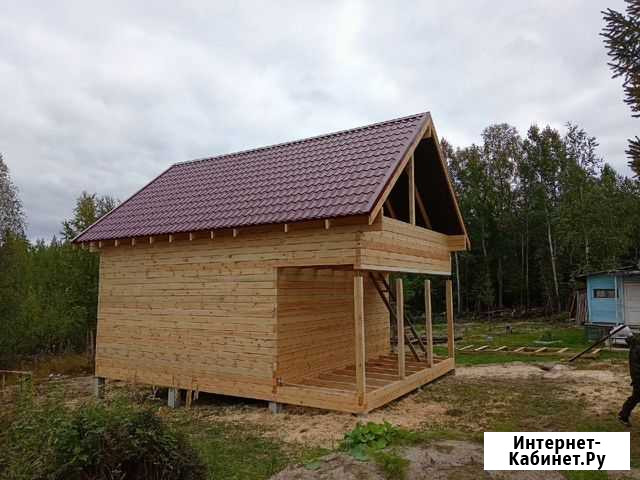 Дом из бруса 6*8м в два этажа Северодвинск - изображение 1
