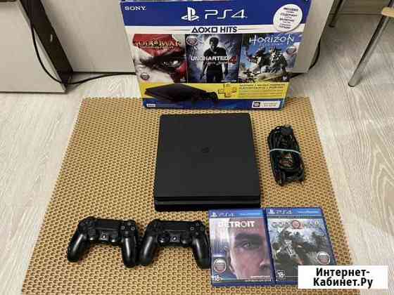 Sony PS4 Slim 500Gb + 2 геймпад + диски Тула