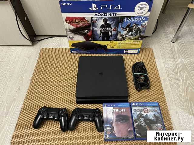 Sony PS4 Slim 500Gb + 2 геймпад + диски Тула - изображение 1