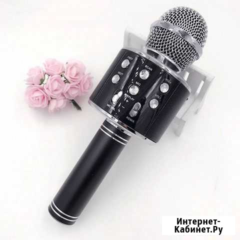 Микрофон караоке wster WS-858 черный Чита - изображение 1