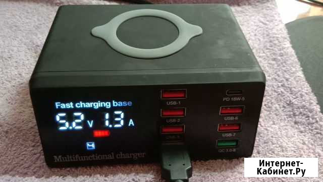Беспроводное зарядное устройство смартфонов+USB Темрюк - изображение 1