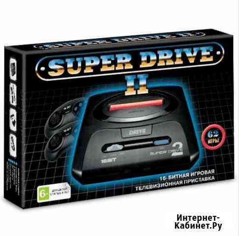 Игровая Приставка Sega Super Drive 2 (62в1) черная Ишимбай