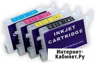 Картриджи Epson T0551-T0554 перезаправляемые Новоплатнировская - изображение 1