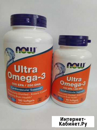 Ультра Омега-3 Now Foods, 90/180 капсул Новосибирск - изображение 1
