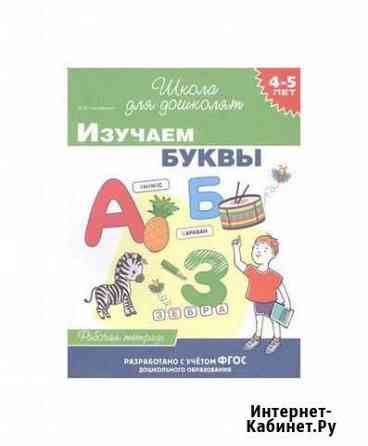 Тетрадь 38033 4-5 лет.Изучаем буквы (раб. тетрадь) Нижний Новгород