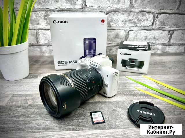 Фотоаппарат Canon EOS M50 + Tamron 28-75mm F/2.8 Хабаровск - изображение 1