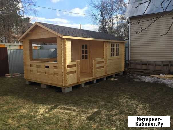 Беседка с кухней 3,1х5,9 м из минибруса Иваново - изображение 1