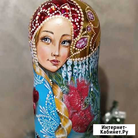 Футляр-матрешка (штоф) под бутылку вина 0.75 Великий Новгород - изображение 1