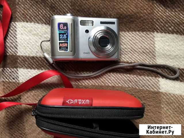 Компактный фотоаппарат samsung d60 с футляром Алексин - изображение 1