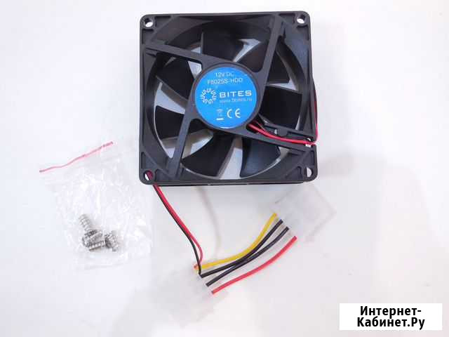 Вентилятор для пк 80x80x25 2Х Molex 3pin Москва - изображение 1