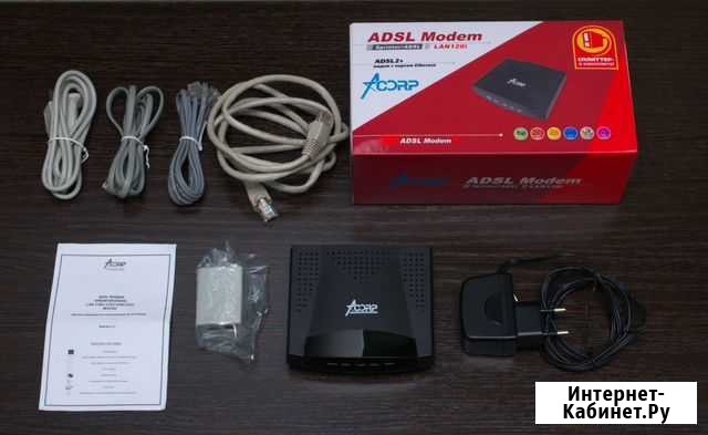 Модем Adsl Acorp Sprinter LAN 120i Смоленск - изображение 1