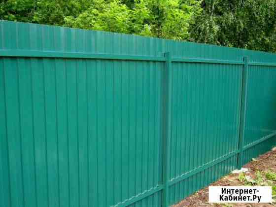 Забор из профнастила за 1 день Новосибирск