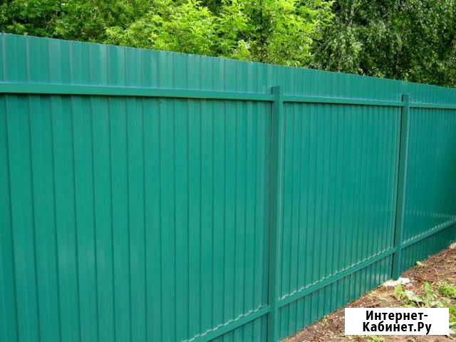 Забор из профнастила за 1 день Новосибирск - изображение 1