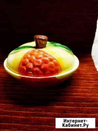 Фаянсовая масленка Кукуруза, винтаж,СССР Смоленск