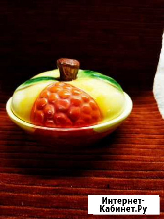 Фаянсовая масленка Кукуруза, винтаж,СССР Смоленск - изображение 1