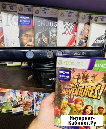 Kinect для xbox 360 кинект + диск с игрой Самара - изображение 1