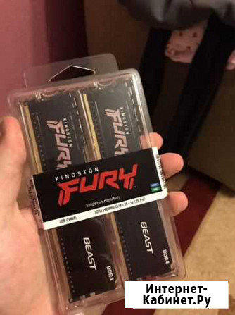 8gb (2x4gb) 2666 kingston beast Саратов - изображение 1