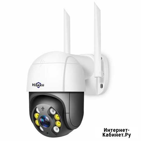 Уличная поворотная Hiseeu Full HD + 3MP камера Уфа - изображение 1