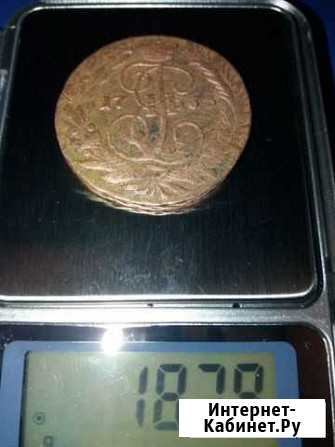 2 копейки 1766г мм царизм. кладовая. оригинал Белгород - изображение 1