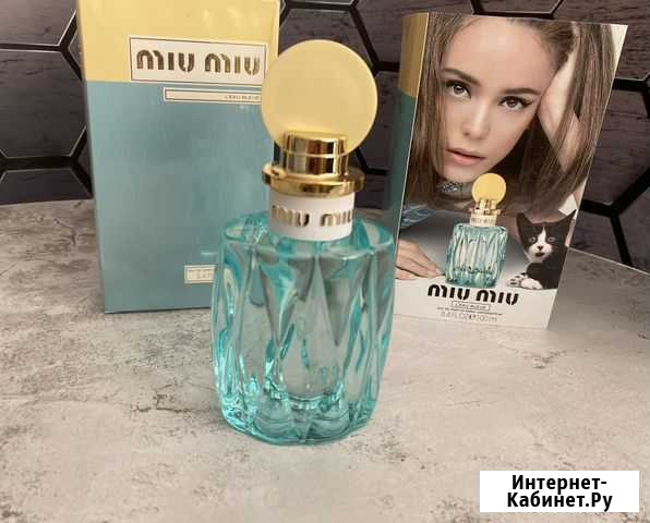 Духи парфюм новые MIU MIU LEAU bleue, Edp, 100 ml Анапа - изображение 1