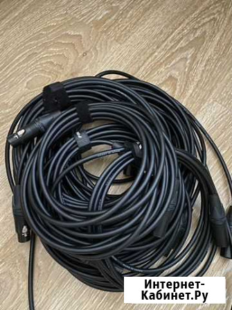 XLR провода (20м, 10м, 5м, 1.5м) Мурино - изображение 1
