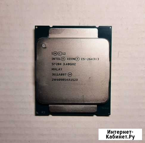 Intel Xeon E5-2643v3 3.4GHz LGA2011-3 SR204 6 ядер Москва - изображение 1
