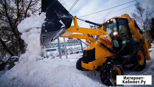 Чистка снега, Эксковатрор-погрузчик JCB 3cx, минип Оренбург - изображение 1