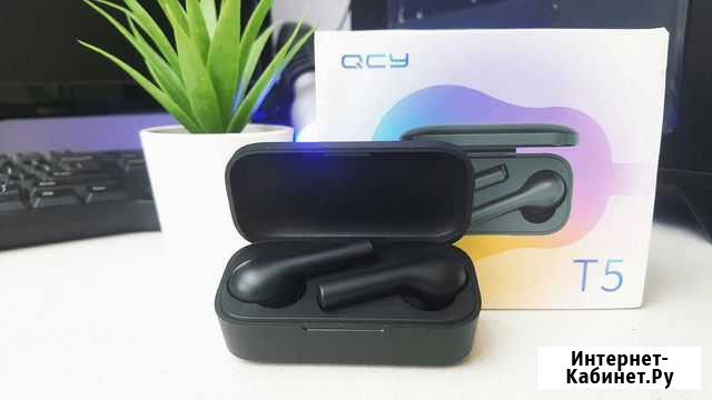 Новые беспроводные наушники Xiaomi QCY QS1/QS2/T5 Петрозаводск - изображение 1