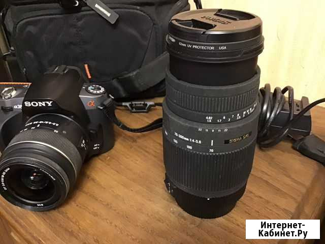 Фотоаппарат sony alfa 380,телеобъектив sigma DG 70 Алушта - изображение 1