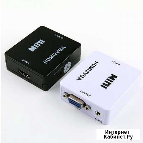 Конвертер mini переходник hdmi2VGA в коробке Тольятти - изображение 1