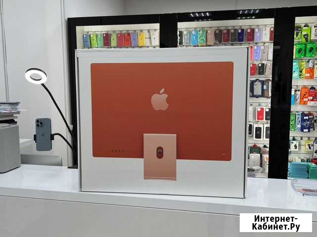iMac 24 2021 M1 8/256gb Orange новый Ростест Краснодар - изображение 1