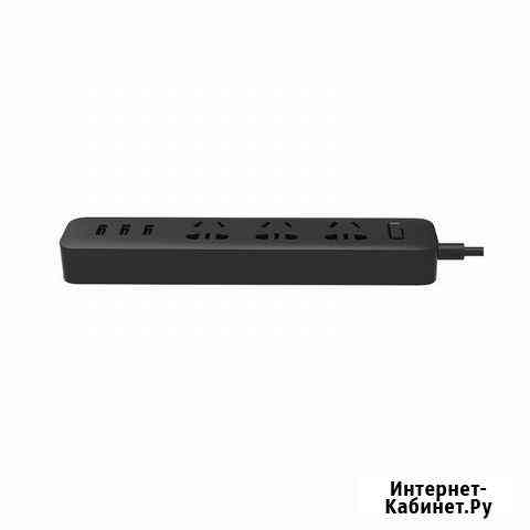 Удлинитель Xiaomi Mi Power Strip 3 Sockets Черный Новосибирск